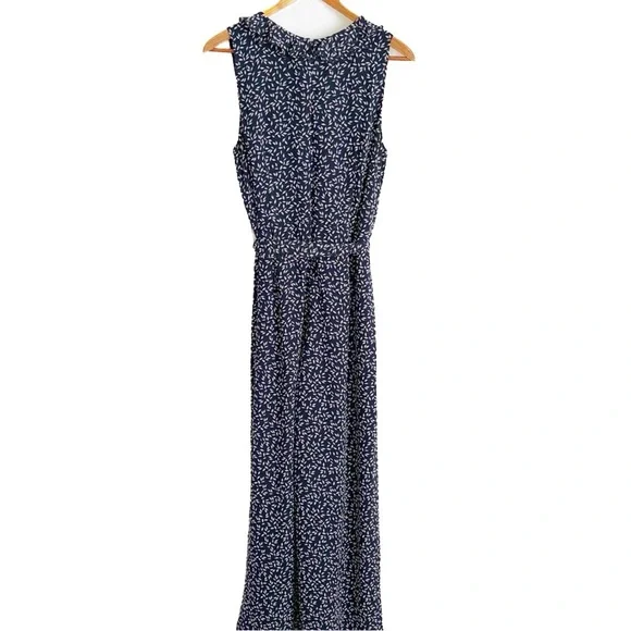 LOFT Outlet Floral V-neck Wide Leg Jumpsuit - Picture 9 of 14